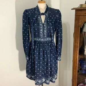 Kate Spade Bandana Denim Dress Size 6/8?- looks new!